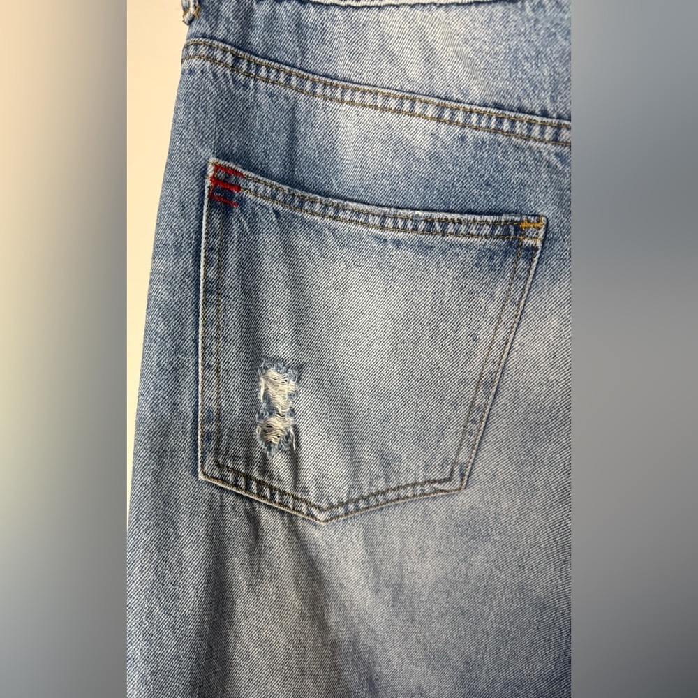 BDG Destructed Straight Vintage Wash Button Fly Baggy Denim Jeans Size33(35) - Picture 6 of 11